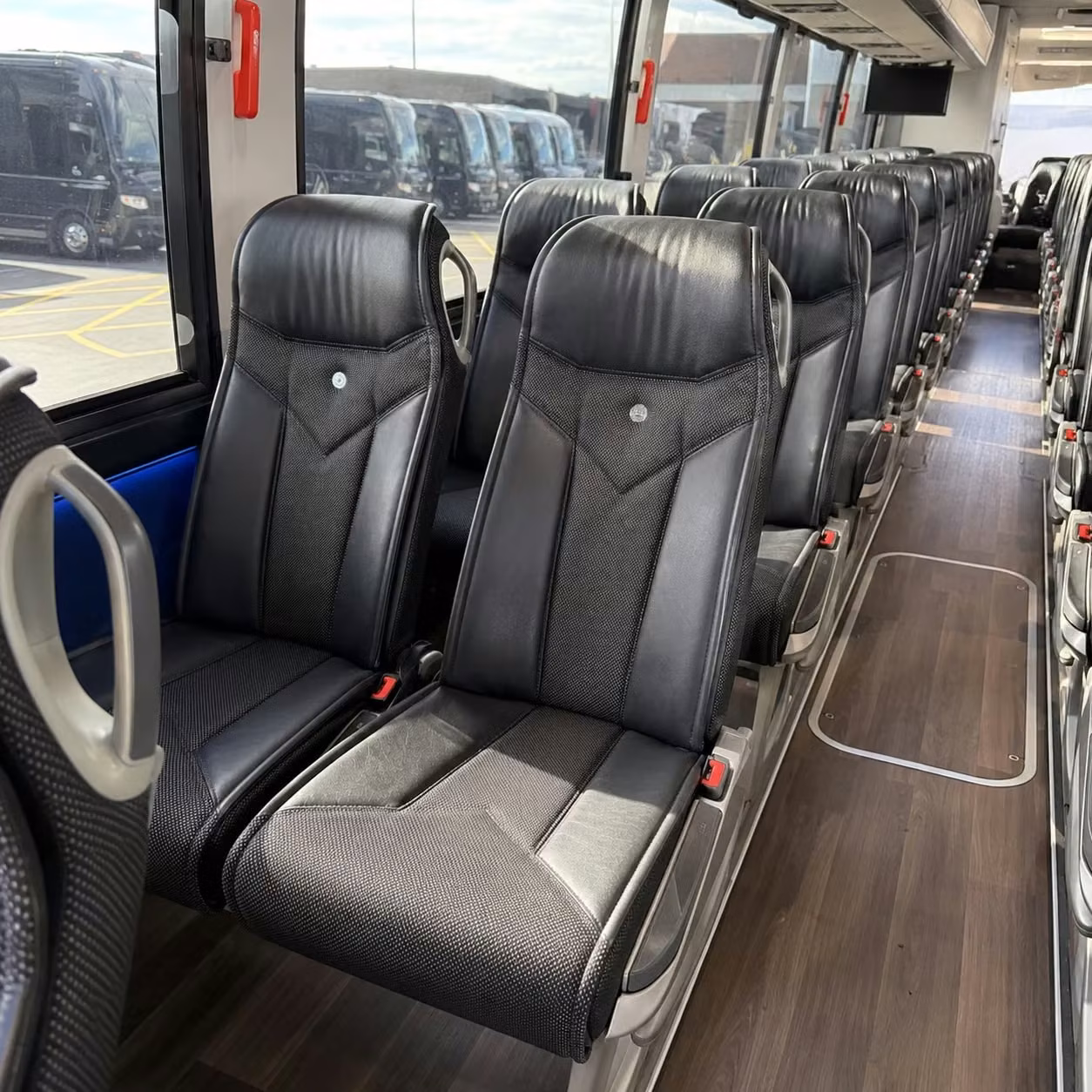56 passenger charter bus interior